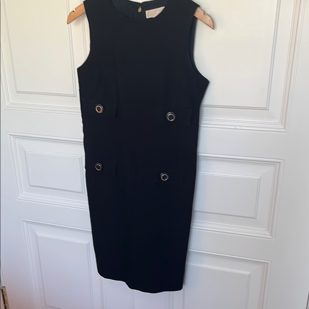 micheal kors cotton linen dress